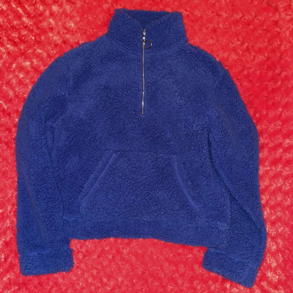 Fuzzy Blue Sweater